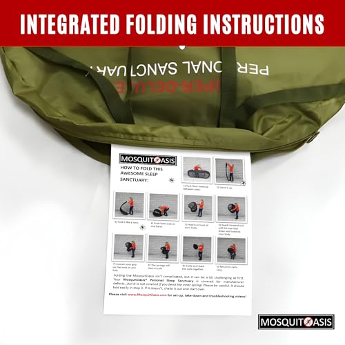 Image of Bigger, but just as Cool MosquitOasis XL Pop-Up Mosquito Net Tent for Summer Camps and Camping 80 inches Long