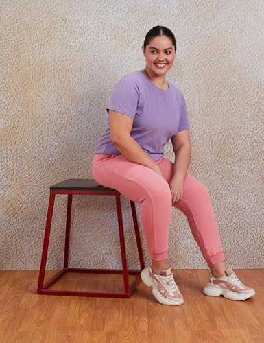 Image of Amazon Brand - Symbol Women Jogger Track Pants | Ankle Length | Regular Fit | Fleece (Available in Plus Sizes)