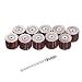Dophee 10Pcs 240 Grit 12mm Flap Wheel Grinding Heads & 3mm Arbor for Dremel Rotary Tool