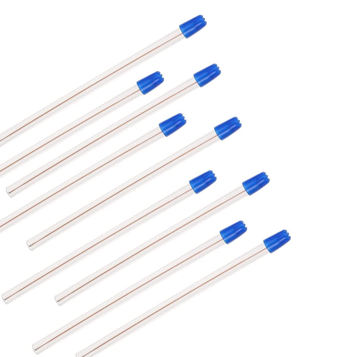 Disposable Saliva Ejectors 300/pk Disposable Suction Ejectors, Dental Flexible Valve Tips, Clear with Blue Tip.