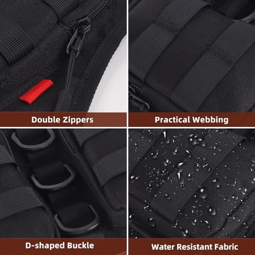 OPOALO Colete de corrida leve para corrida, bolsa peitoral resistente à água com suporte de telefone