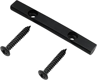 Musiclily Pro 43mm Brass Bass String Retainer Bar for 4-String Electric Bass, Black