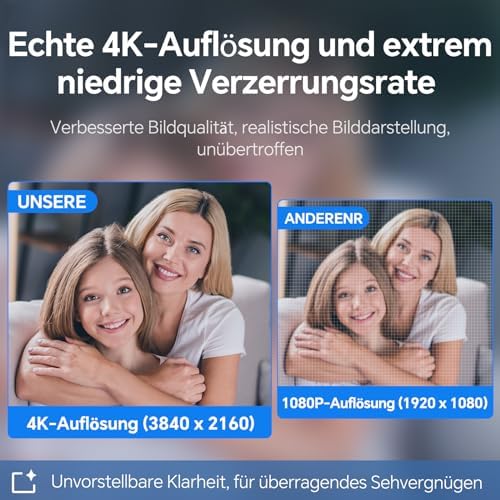 Bild 1 - N newline Webcam 4k 30FPS PC Kamera mit 2 Mikrofon mit Sony Sensor, Aktualisiert Autofokus, Lichtkorrektur mit Webcam Abdeckung, USB Full HD Webcam für Mac Laptop Skype Streaming Homeoffice Gaming