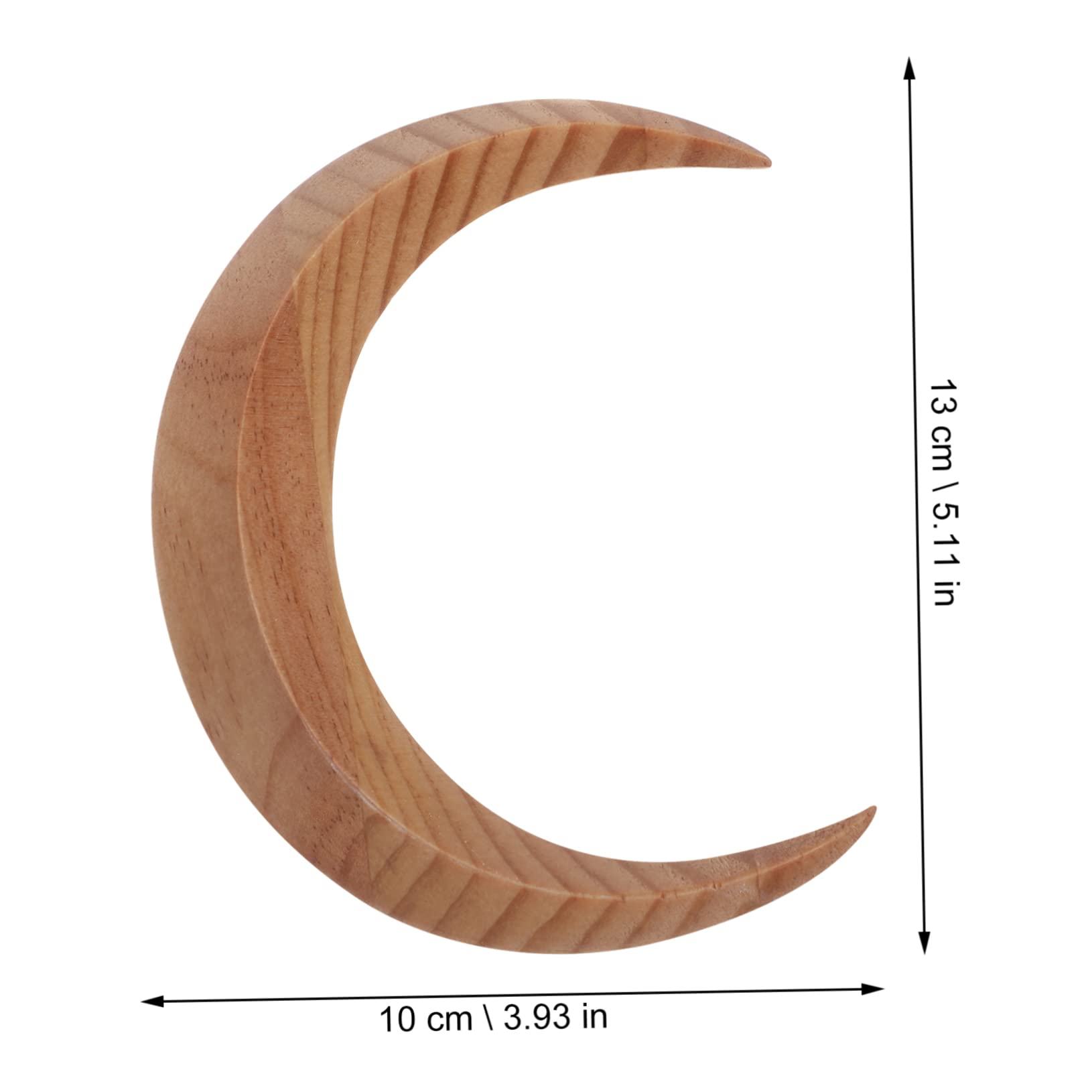 MAGICLULU 4 Piezas pasador de horquilla de Horquilla lunar de madera palo de pelo creativo soporte para el pelo del moño pasador de pelo pasadores de pelo palo de pelo moño creciente