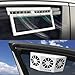 YOMTOVM Solar Exhaust Car Fan, Universal Solar Powered Car Ventilator Air Purifier Radiator Cooling Fan Black(Color-Black or White)