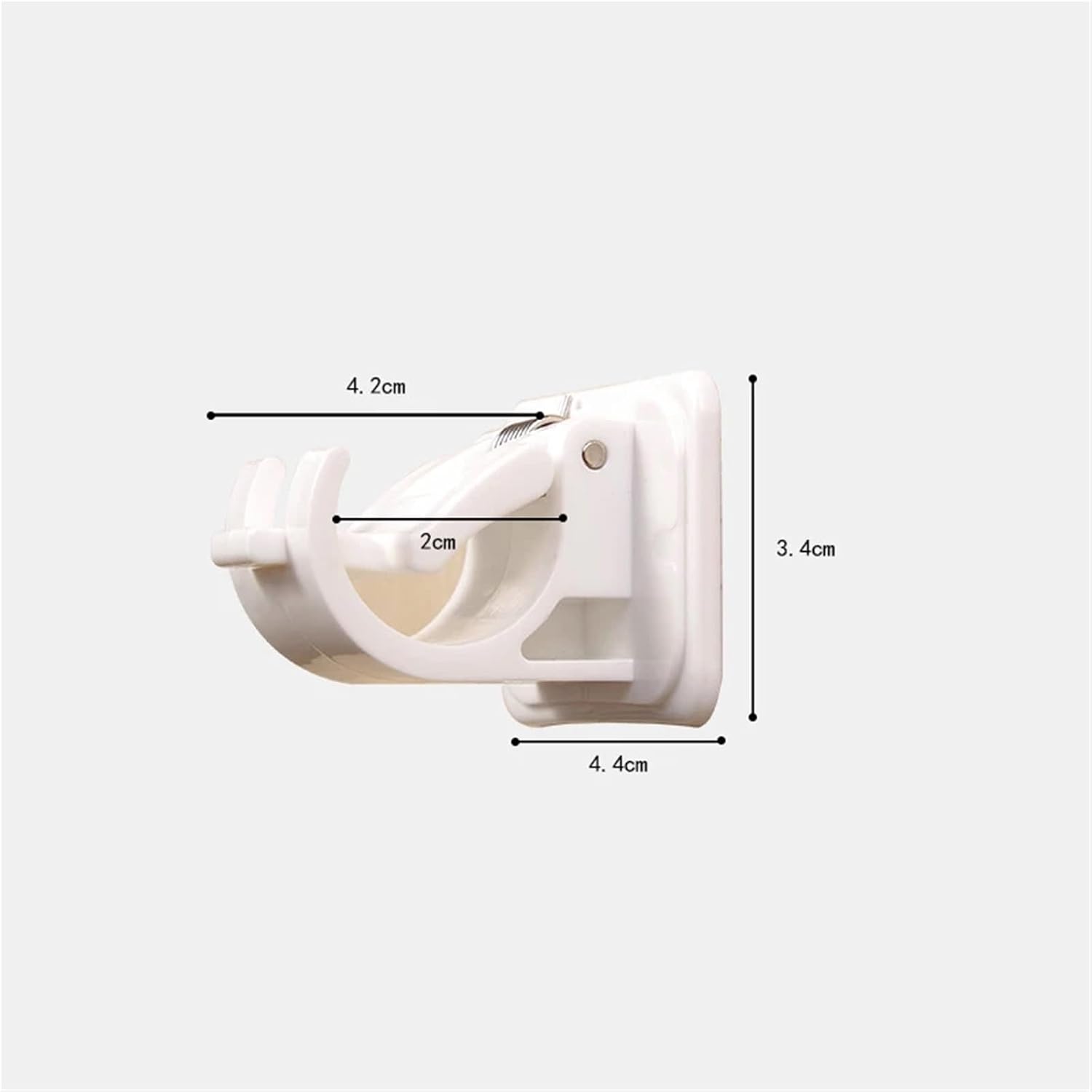 Curtain Rod Bracket 20Pcs Curtain Rod Holder Self Adhesive Hooks Bracket Wall for Hardware Replacement