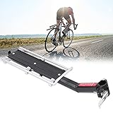 Gepäckträger für Fahrrad, Gepäckträger hinten für Fahrrad mit Schutzblech und Seil 50 x 20 cm aus Aluminiumlegierung, schwarz, für Mountainbike, Gepäckregal für