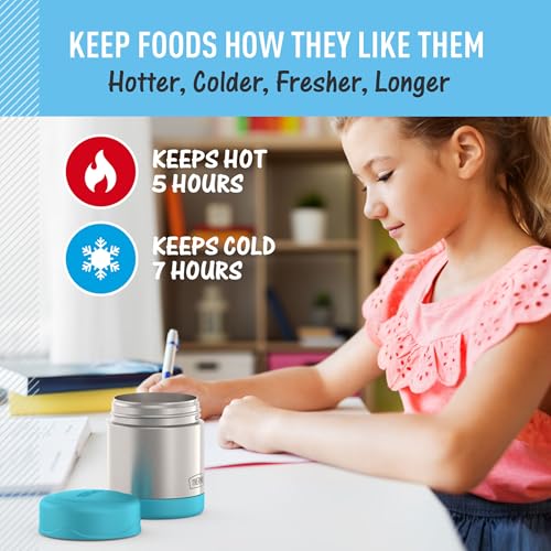 Image of THERMOS FUNTAINER Kids Food Jar, 10oz, Teal