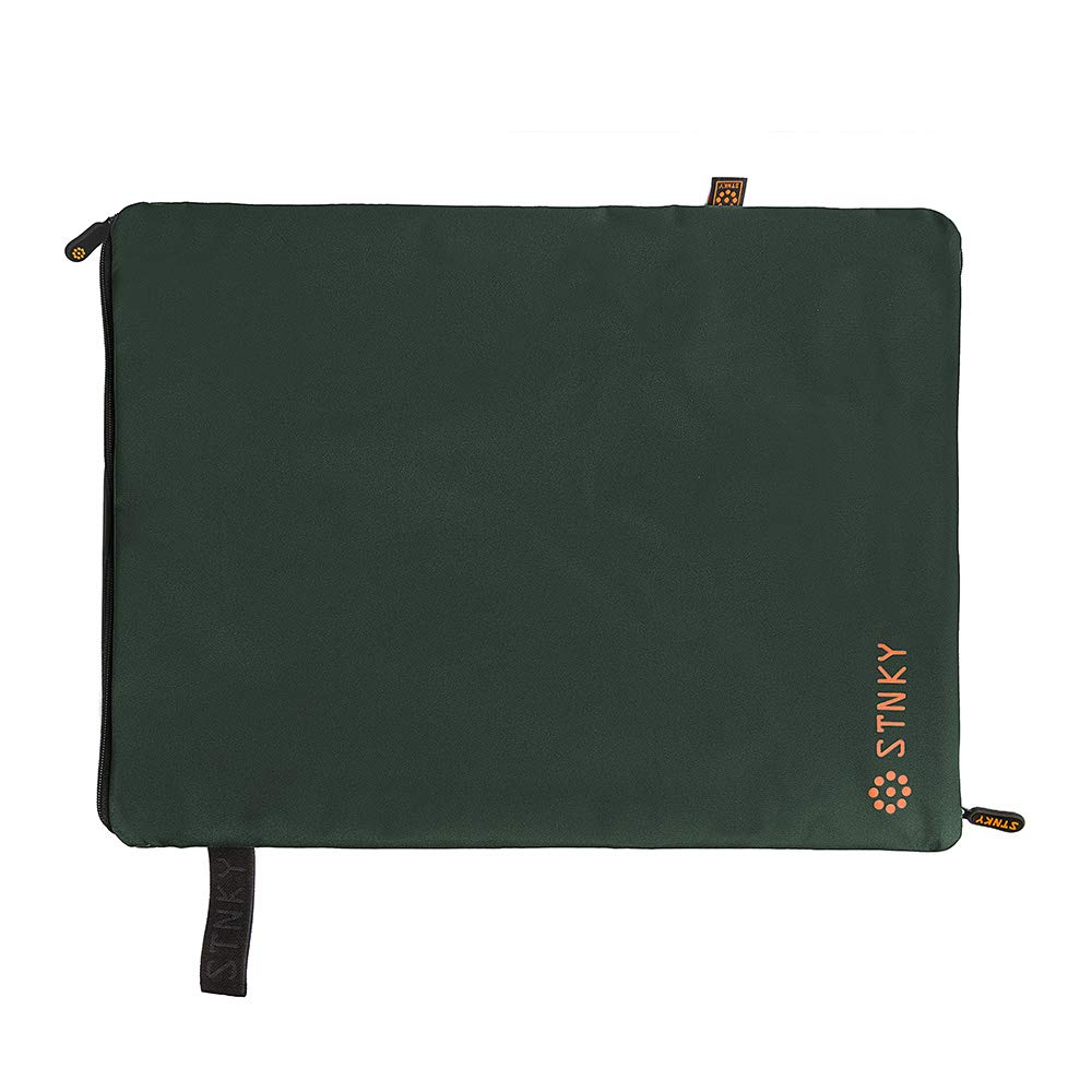 STNKY Bag Pro - Sacchi portabiancheria con zip, manici e borsa interna in rete per viaggi, yoga, sanità, palestra, lavanderia (standard, verde foresta)