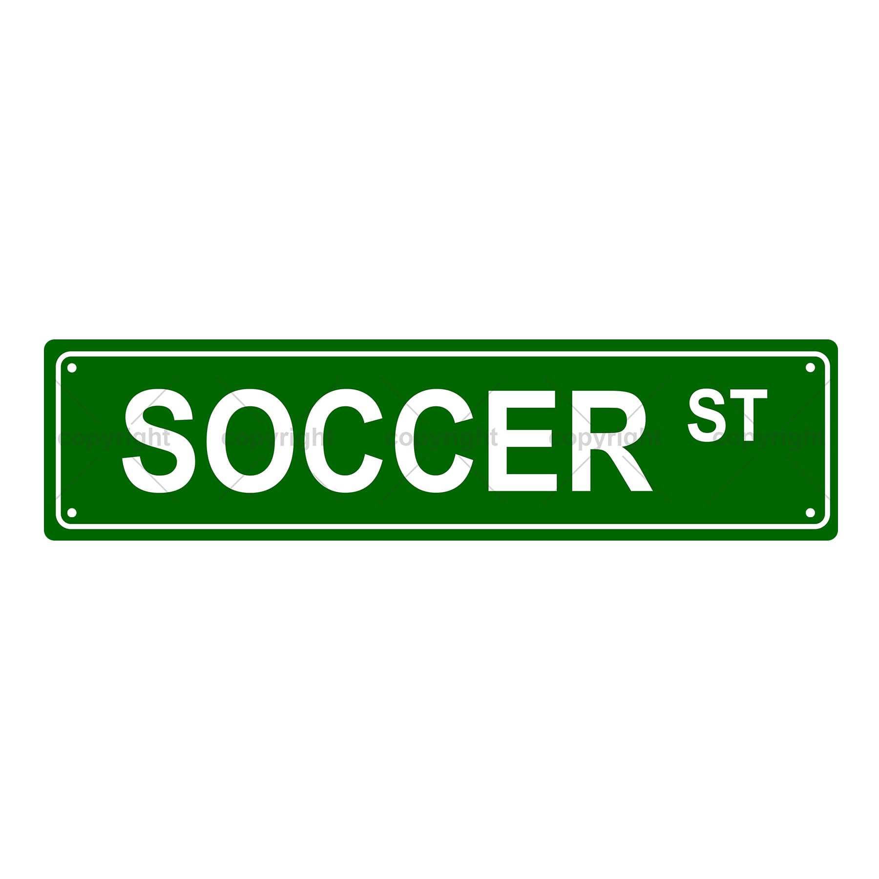 Soccer ST Sports Metal Tin Street Sign Bar Cafe Garage Cave Home Room Wall Bathroom Farmhouse Garden Porch Patio Decor,4x16 Inch