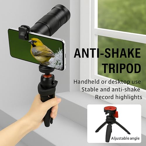 Image of 40X Zoom Telephoto Lens Kit for Smartphones, HD Camera Lens with Tripod, iPhone Samsung Compatible