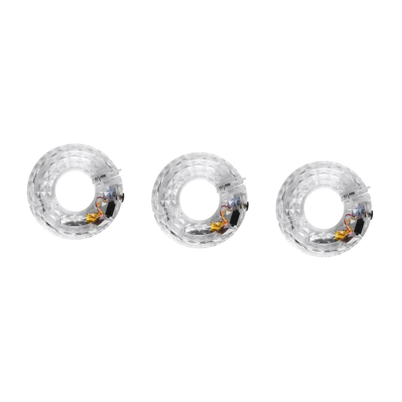 Sosoport 3pièces Lumières De Roue De Vélo à LED Rechargeables Décoratives Et Colorées Éclairage USB pour Moyeu De Vélo pour Cyclisme Nocturne