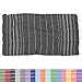 Essential Turkish Towel Peshtemal in 100% Cotton for Beach Bath Swimming Pool Yoga Pilates Picnic Blanket Scarf Wrap Hammam Fouta Turkish Bath Towels Beach Towel (Black)