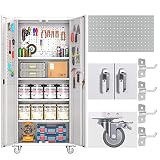 Aobabo Metal Storage Cabinet, 72 Inch Lockable Tool Storage Cabinet, Office & Garage & Home Storage