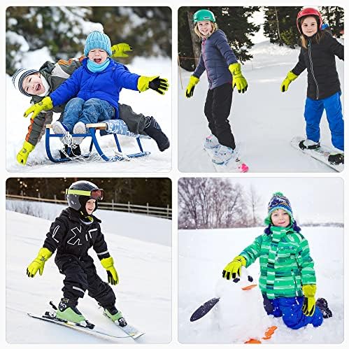 Thxtoms Kids Warm Gloves Winter Waterproof Snow Gloves for Ourdoor Sports, Toddler Bulky Ski Gloves for Boys Girls 7 511OOE4v8CL. AC