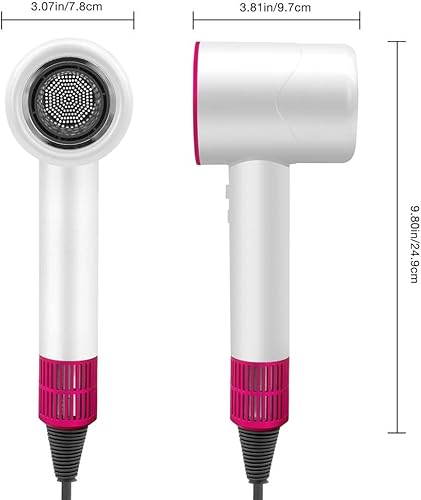 Miniatura 2 de Secador de pelo con difusor, secador iónico negativo con motor sin escobillas de 110, 000 RPM, secador de pelo de control térmico de alta velocidad
