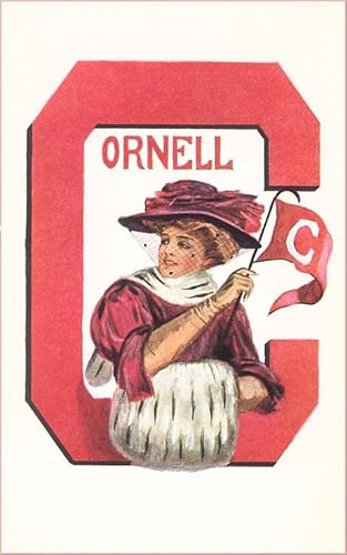 Found Image Press - Big Red Cornell Letter C - Vintage Image