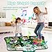 qiunhang Dance Mat Toys for Kids, Dinosaur Toys for Electronic Dance Pad with 3 Game Modes, Built-in Music, Touch Sensitive Kids Musical Mat, Christmas & Birthday Gift for Boys 3-13