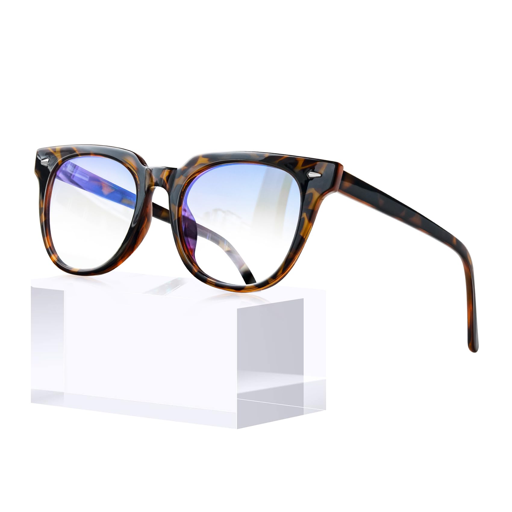 KANASTAL Alta Claridad Gafas Luz Azul Transparentes (Duerme Mejor) Filtro Luz Azul Adecuado para Ordenador/Gaming/TV/Teléfono Móvil-Sin Graduar, Apto para Adultos/Niños