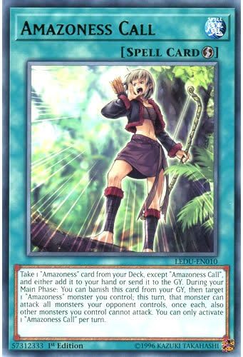 LEDU-EN010 1st Ed Amazoness Call Rare Card Legendary Duelists Yu-Gi-Oh Single Card