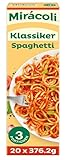 Miracoli Fertiggerichte Klassiker Spaghetti, 3 Portionen, 20 Packungen (20 x 376,2g)