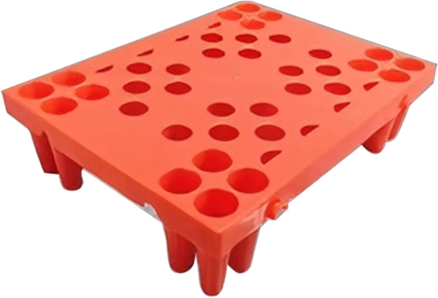 Industry Pallet, Stackable Plastic Pallets, Featuring a Non Slip Frosted Finish and Reinforced Support Legs it is Suitable for Warehouse Environments(Black,50x30x10cm/20x12x4in)