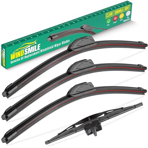 Image of 16 inch 14 inch 14 inch 10 inch Windshield Wiper Blades Replacement for Toyota FJ Cruiser 2007 2008 2009 2010 2011 2012 2013 2014 Premium All Weather Front Rear Wipers Set - OEM Quality (Pack of 4)
