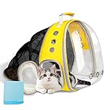 Cat Carrier Backpack, Bubble Backpack Carrier for Pet Dog with Capsule Feel and Expandable Mesh Back