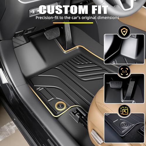 Floor Mats & Cargo Liners Replacement for Chevy Equinox 2025-2026 / Replacement for GMC Terrain (Only Gas), All Weather TPE Floor Mats & Cargo and Set Replacement for Chevy Equinox Accessories — view 3