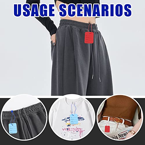 Glarks 1300 Stück Preisschilder mit Aufhängeschild-Schnüren und Druckknopfverschluss-Nadeln, Schlaufenverschluss, Hakenbänder, Markierungsetiketten, blanko Papieranhänger, Display-Etiketten