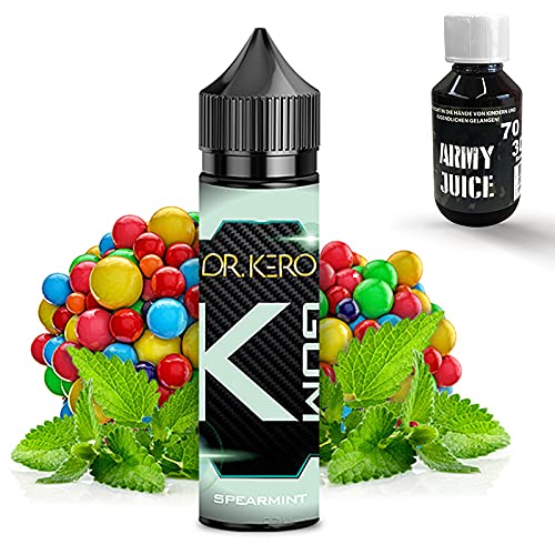 Dr. Kero Gum Aroma Spearmint Shake-and-Vape - Zum Mischen mit Basisliquid für E-Liquid - 20 ml - Plus 100ml Basisliquid…