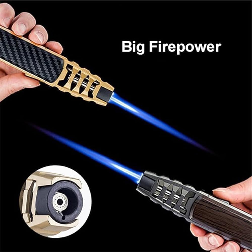 Briquet Brite Fire Brightfire - Briquet torche rechargeable - Briquet sans flamme rechargeable - Briquet électrique lumineux - Briquet rechargeable Britefire (noir + bois)