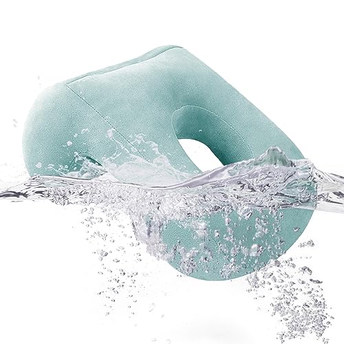 Almohada de cara Ve-RS abajo, almohada de escritorio para la siesta, almohada de dormir suave y cómoda con agujero para los brazos, cojín de descanso ajustable para mesa de masaje