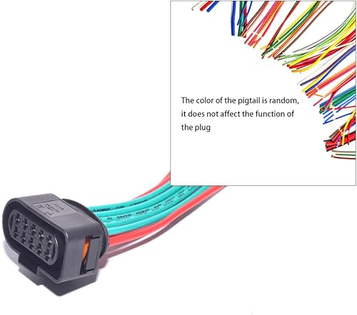 Miniatura 3 de Conector de cableado de faros delanteros 10pin HID xenón 1J0973735 1J0 973 735 2 piezas compatibles con Audi VW A3 A4/S4 A5/S5 A6/S6 A8 Q3/Q5/Q7/TT