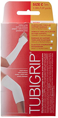 TUBIGRIP SIZE C 1 METRE NATURAL MEDIUM WRISTS SMALL ELBOWS ELASTICATED TUBULA.