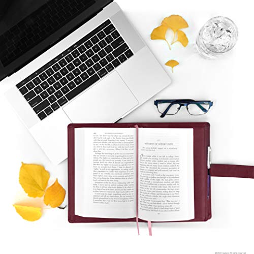 Double AA Big Book Cover & 12 Steps & 12 Traditions | Medallion Holder | by Galileo | Perfect Gift | Alcoholics Anonymous (Plain/Coin Pocket/Burgundy) - Thumbnail 6