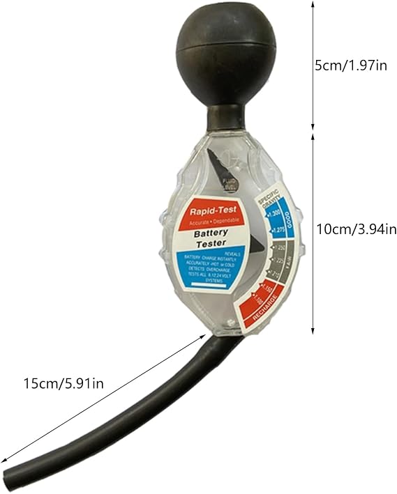 Car Battery Hydrometer Tester Cycle Battery Tool Acid Density Tool RapidTester Fast Detection Tool