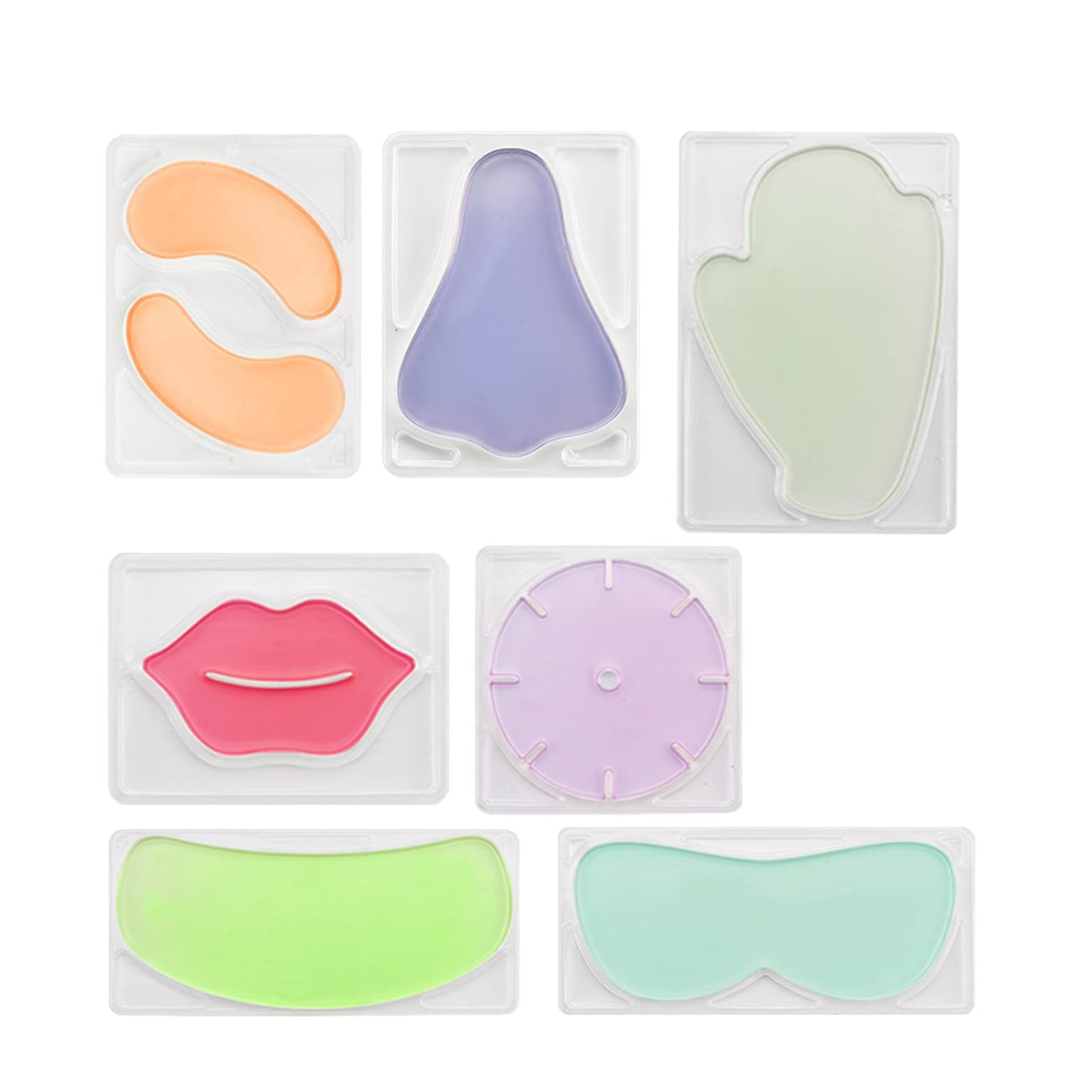 Face Mask Mold Face Mask Patch Reusable, 7 Types Face Mask