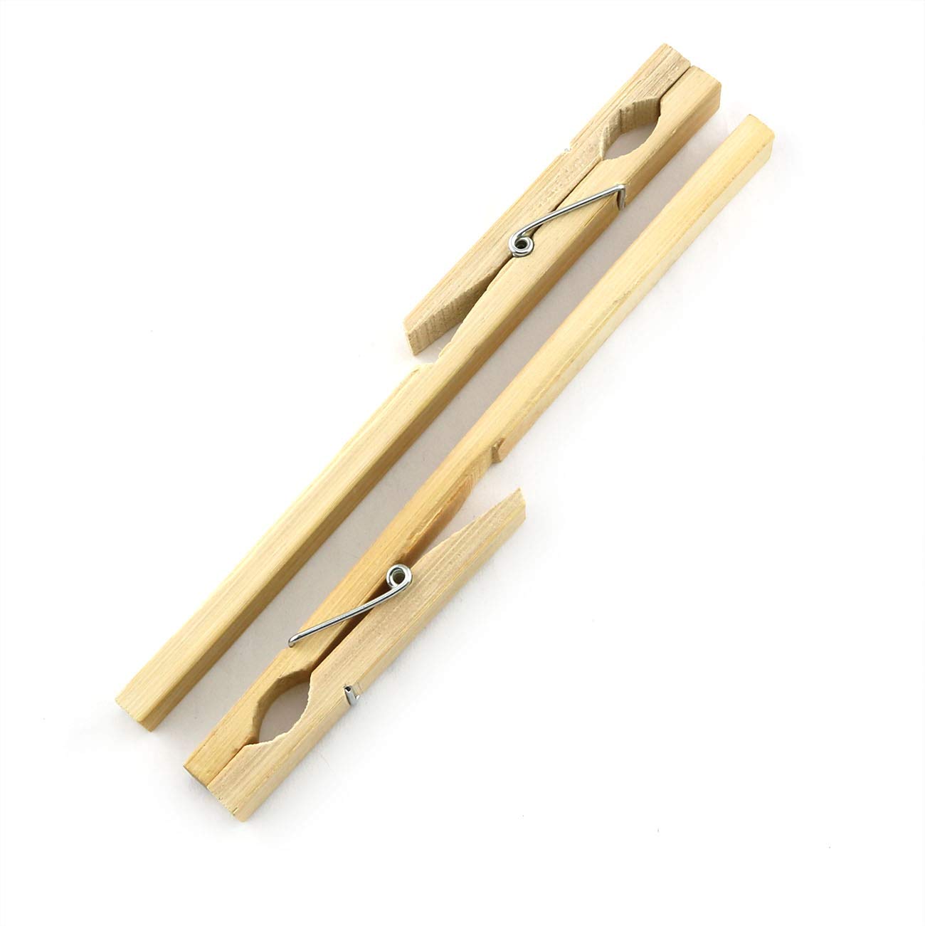 Lot de 2 pinces à essai en bois de 17,8 cm pour tubes à essai en verre, laboratoire, expériences biologiques et chimiques
