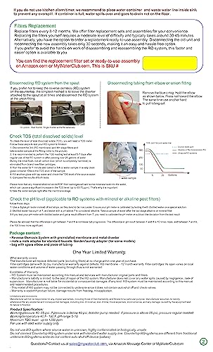 Mineral 5-Stage Countertop Mywaterclub Reverse Osmosis Water Purification System, 100 Gpd Membrane, With Post Re-Mineralization Filter. Dual Connection: Faucet And Garden/Laundry Hose Adapter #TOP5