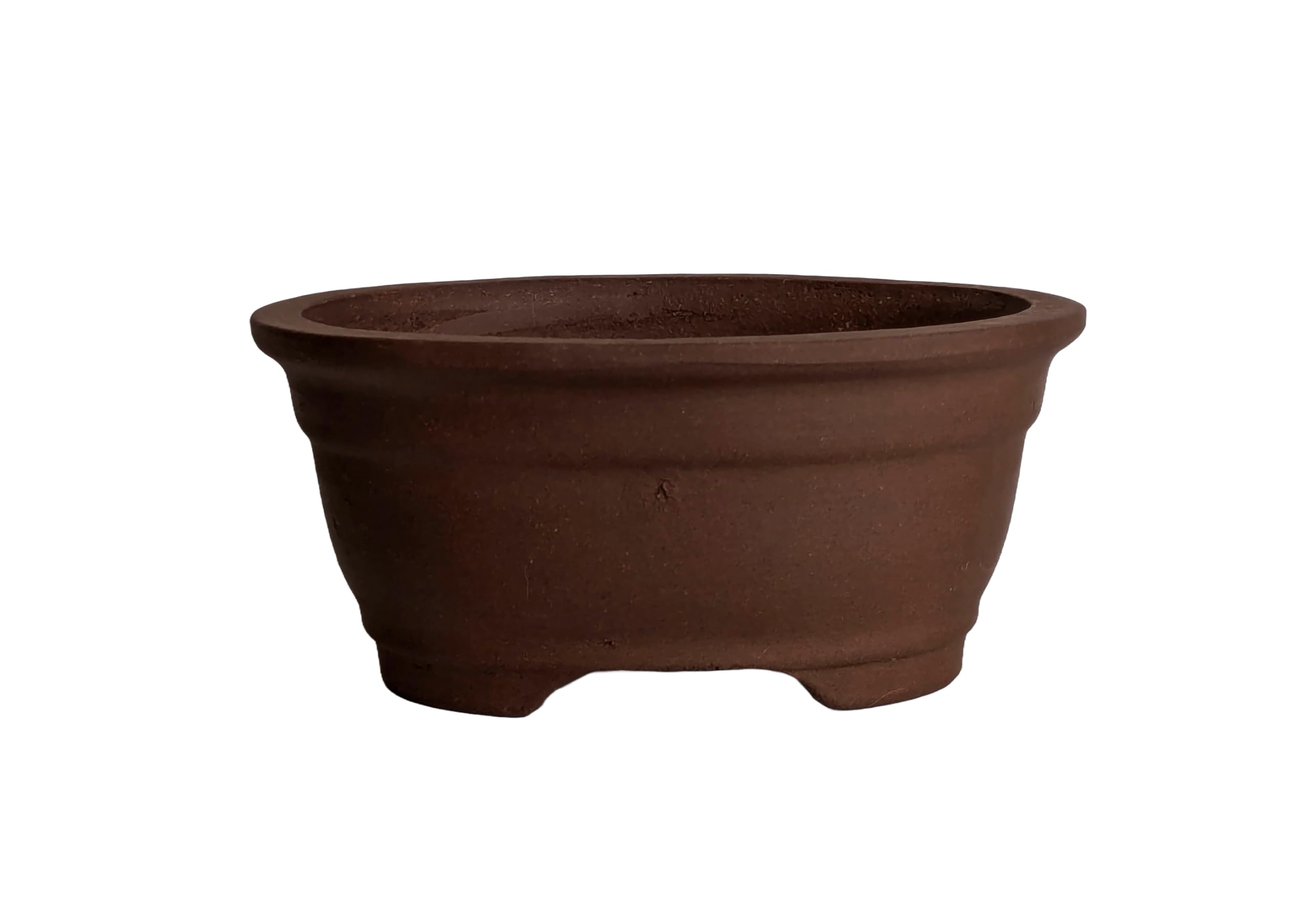 Unglazed Ceramic Bonsai Pots (Design 3, 16cm), Design 1