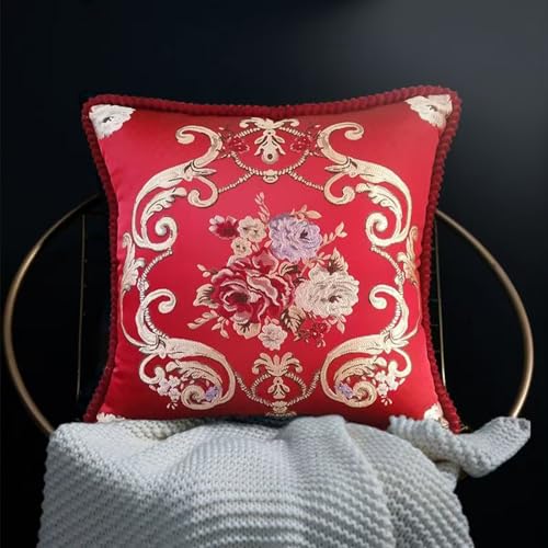 Housses de coussin jacquard blanc 45x45 cm lot de 2 pour rénover un canapé fatigué - 3