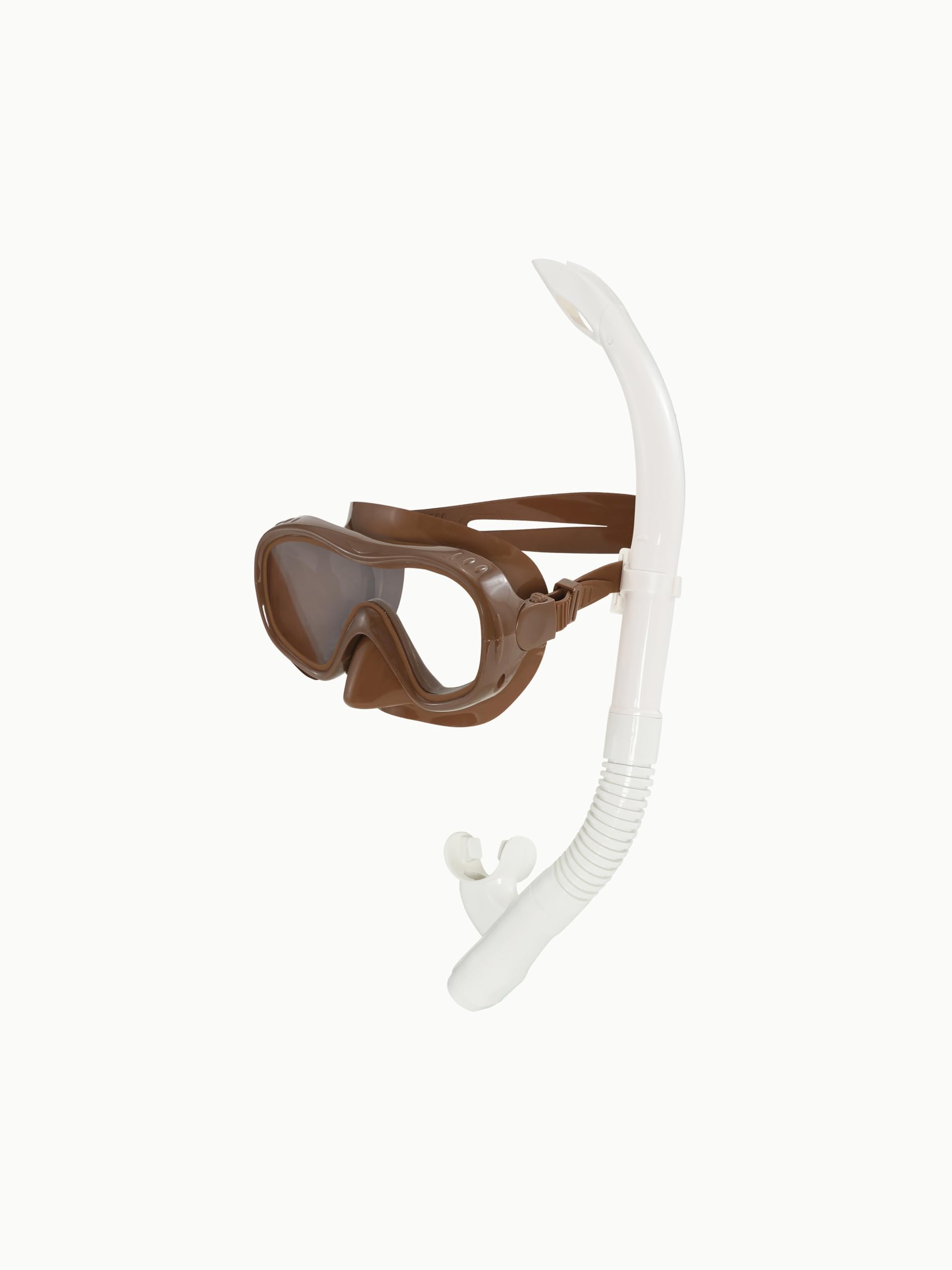 Petites Pommes Betty - Set de buceo infantil de silicona de alta calidad con máscara y tubo de esnórquel fácil de romper, ajuste suave, visión gran angular y bolsa de malla