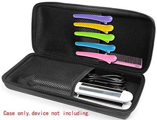 Protetive and carrying case for Hair Straightener, Universal for brands like KIPOZI, HSI Professional Glider, Herstyler, Remington, Furiden, xtava, Revlon, CHI, SABUY, TYME, BaBylisssPRO, mesh pockets