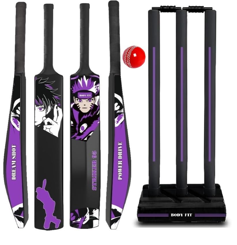 BodyFit Plastic Cricket Set with Bat, Stumps and Ball, S-95 FB. | Complete Cricket Kit, Includes Wicket Stand, S-95 FB Design, For Outdoor Play-picture-15