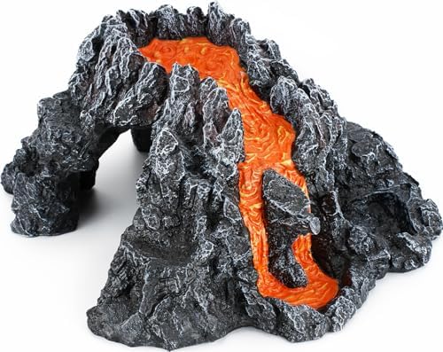 Extra Large Reptile Hideouts Cave Habitat Terrarium Decor for Reptiles, Amphibians, Aquarium and Snake, Lizard, Gecko, Turtle