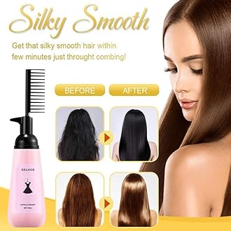 3-Second Treatment for Smooth, Nourishing Hair - (150ml) 2023 New Straightening Cream with Comb, Effective in Just 3 Seconds for Dry Hair