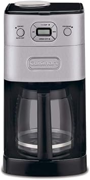 Cuisinart DGB-625BC 挽いて抽出 12カップ 自動コーヒーメーカー つや消しメタル パッケージは異なる場合があります 並行輸入品