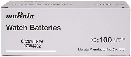Miniatura 3 de Murata CR2016 - Batería de litio de 3 V, sustituye a Sony CR2016 (100 baterías)