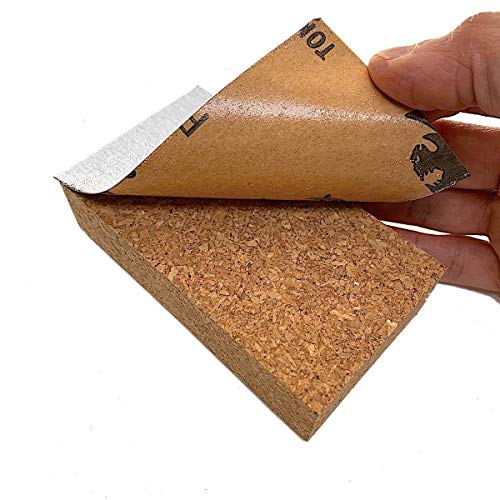 Flat Beveled Cork Sanding Block For Guitar Luthiers #TOP3